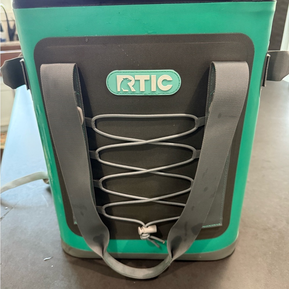 RTIC Teal and Gray Cooler Bag